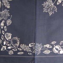 Decke Blaudruck Herbst